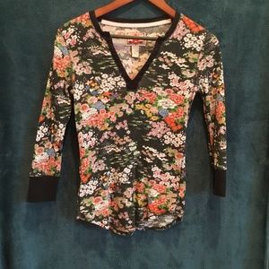 Lucky Brand 3/4 henley size m